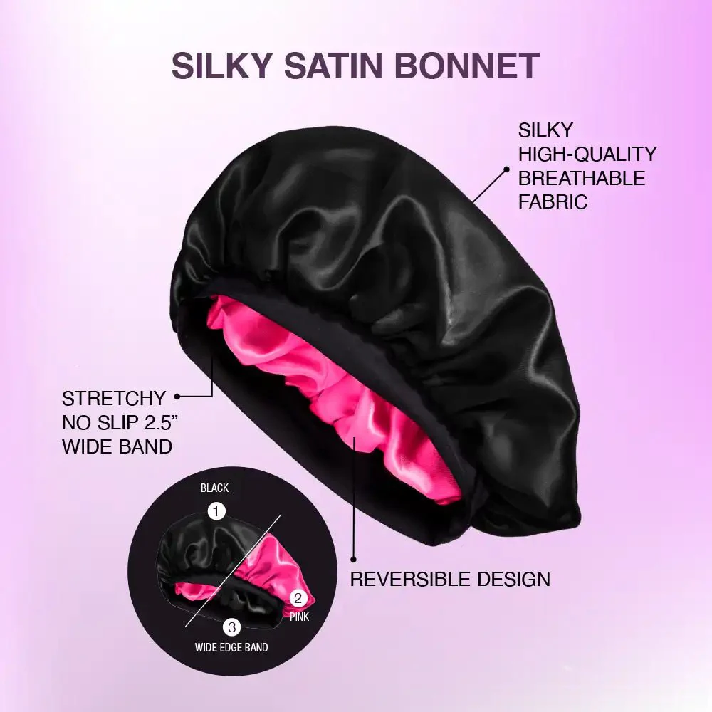 Red by Kiss Silky Satin Wide Edge Bonnet – Large - Image 6