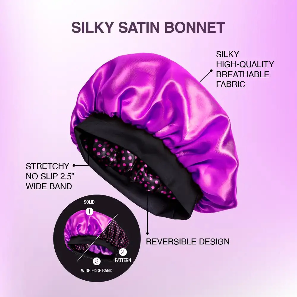 Red by Kiss Silky Satin Wide Edge Bonnet – Large - Image 9