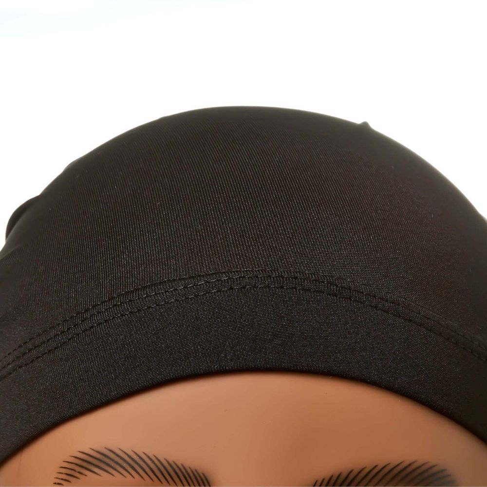 Red Jumbo Spandex Dreadlock Cap - Black - Image 3