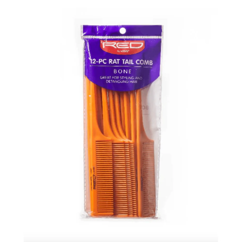 Red by Kiss Pin Tail Comb Set –Anti-Static 12 pcs - Image 3