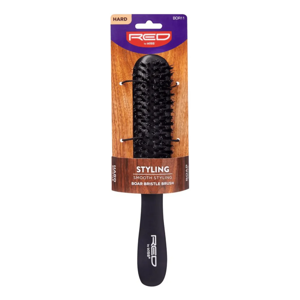 Red by Kiss Hard Styling Boar Brush – Hard - Image 2