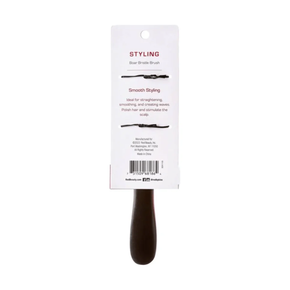 Red by Kiss Hard Styling Boar Brush – Hard - Image 3