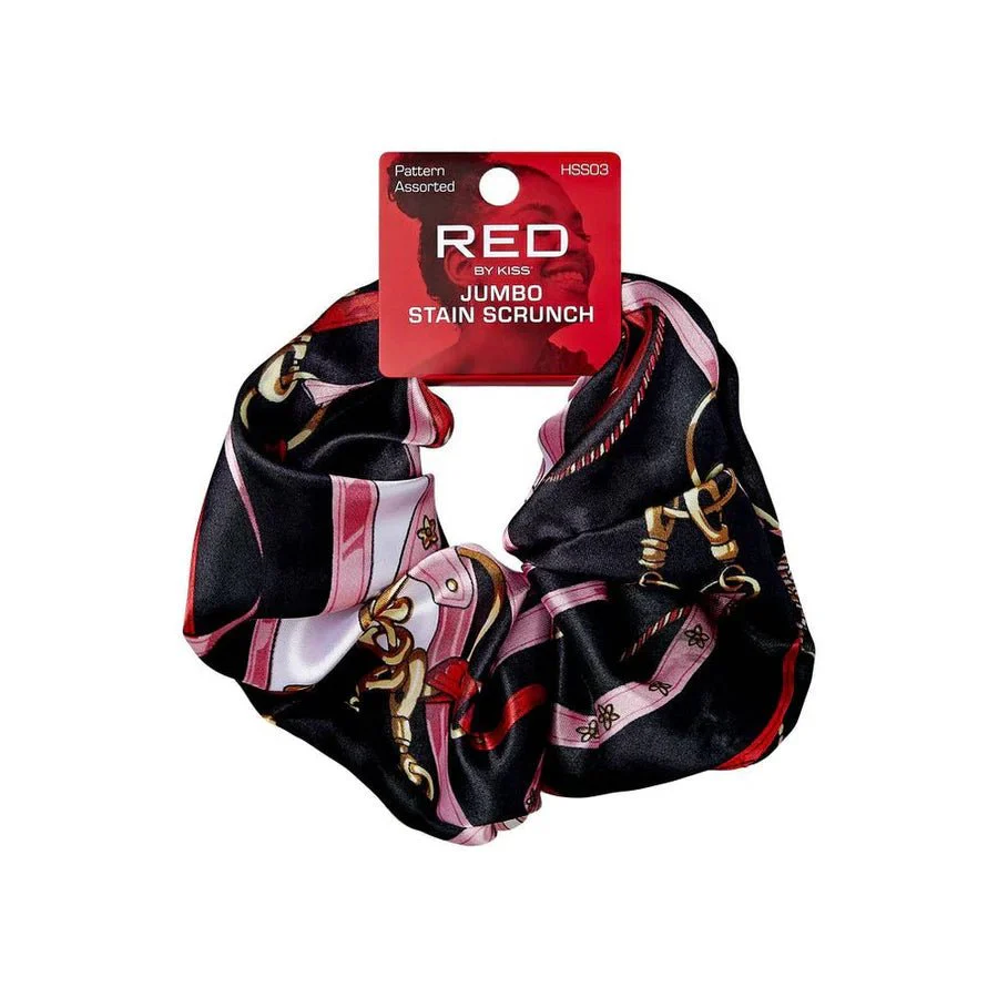 Red by Kiss Jumbo Satin Scrunchie - Image 2