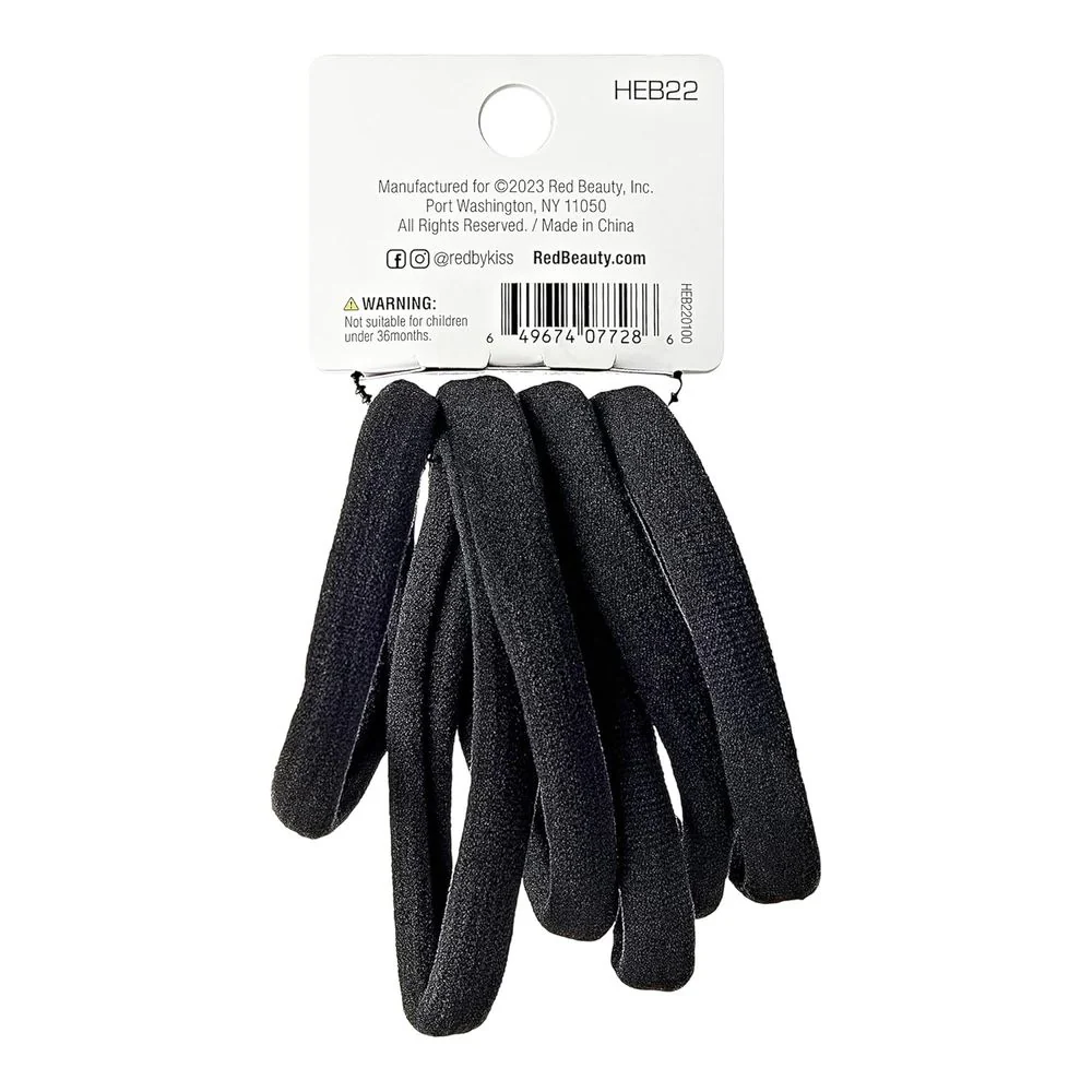 Red by Kiss 8 Pcs Strong Hold Ponytail Holders โ Thick - Image 2