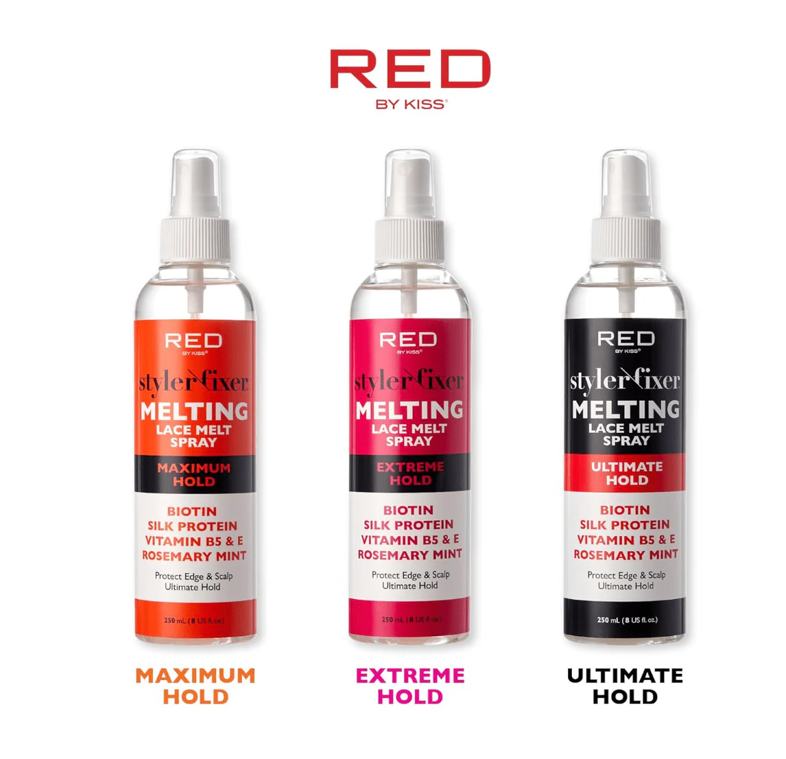 RED by Kiss Style Fixer Lace Melting Spray โ 8 oz