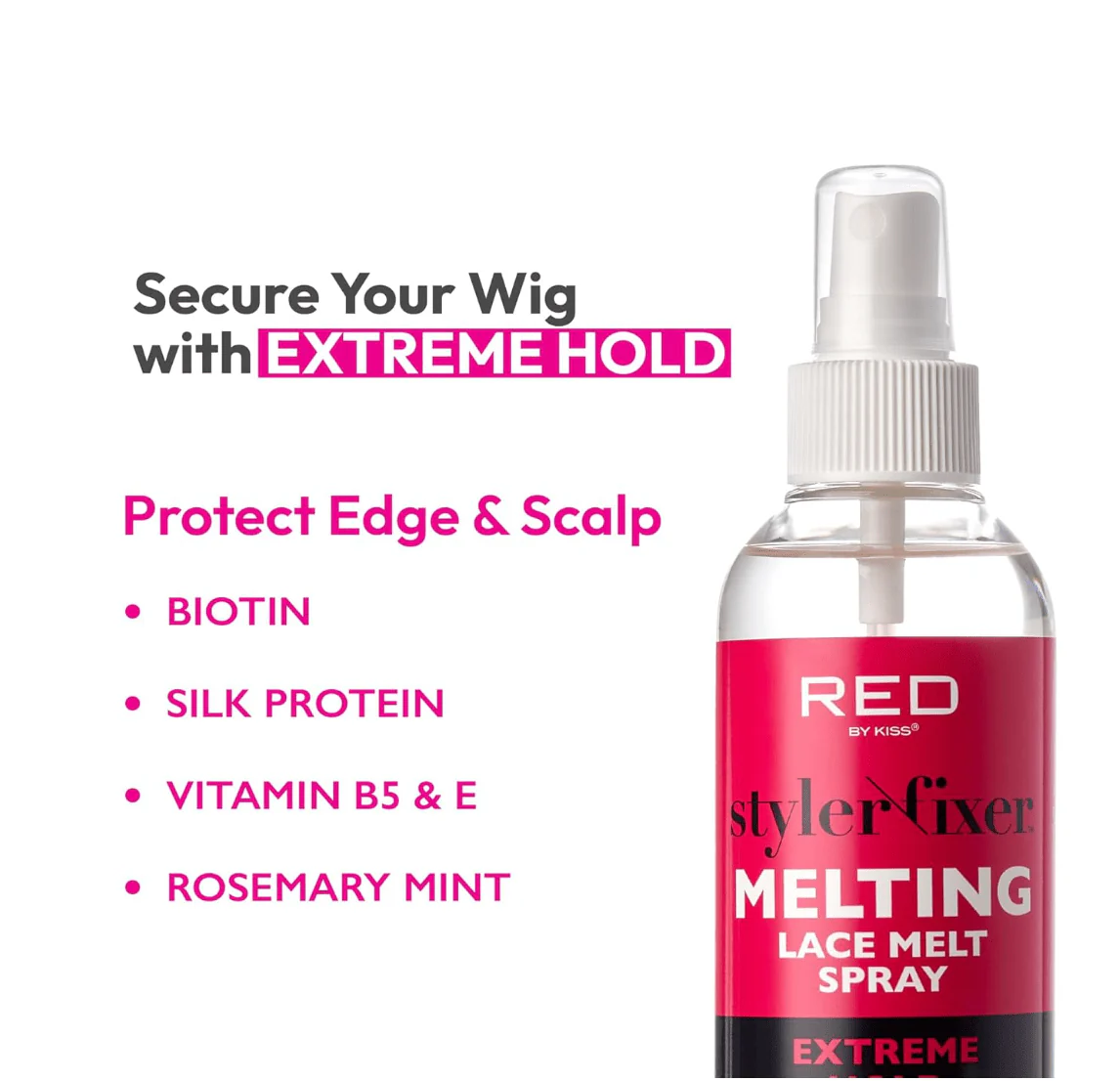 RED by Kiss Style Fixer Lace Melting Spray โ 8 oz - Image 4