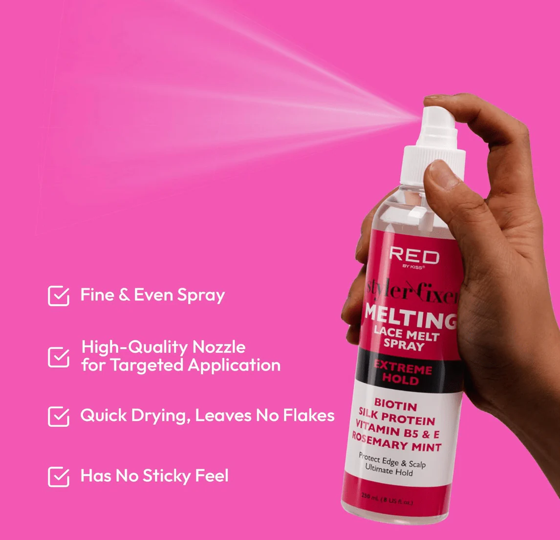 RED by Kiss Style Fixer Lace Melting Spray โ 8 oz - Image 5