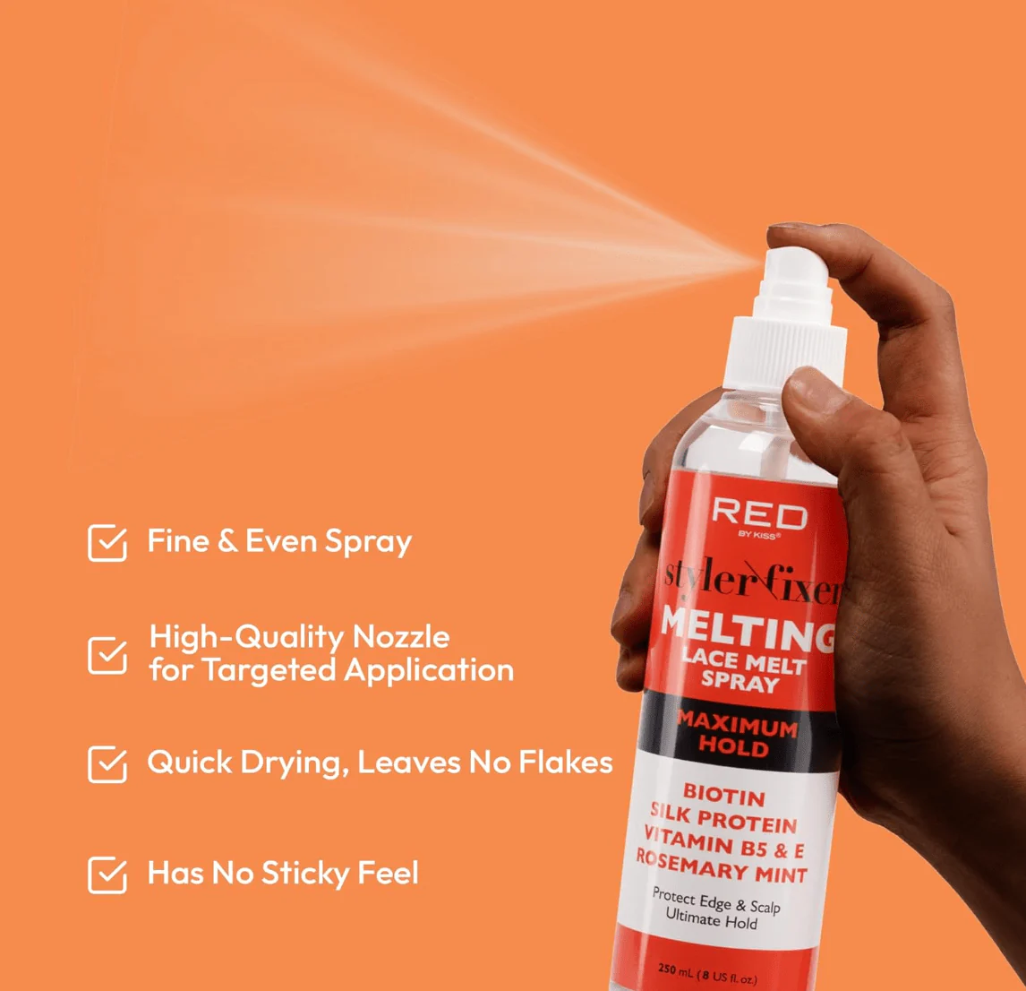 RED by Kiss Style Fixer Lace Melting Spray โ 8 oz - Image 9