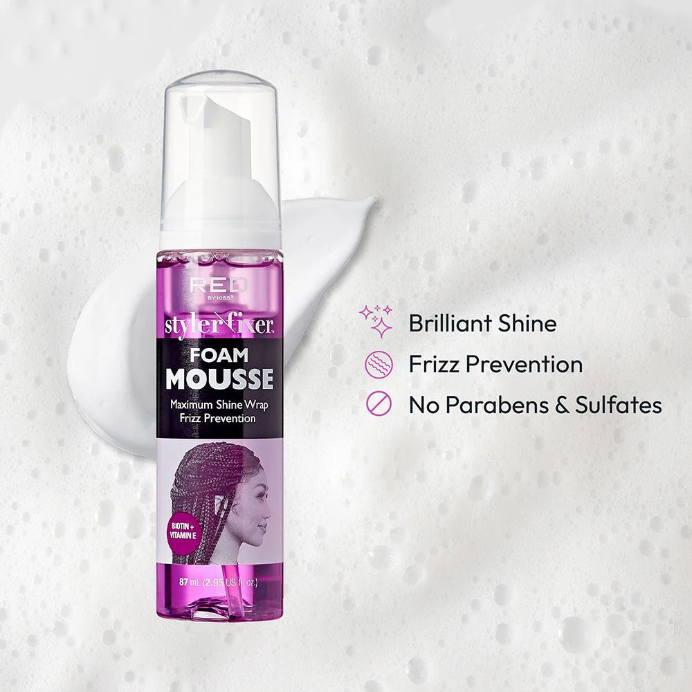 Red by Kiss Styler Fixer Foam Mousse β 2.5 fl oz - Image 6