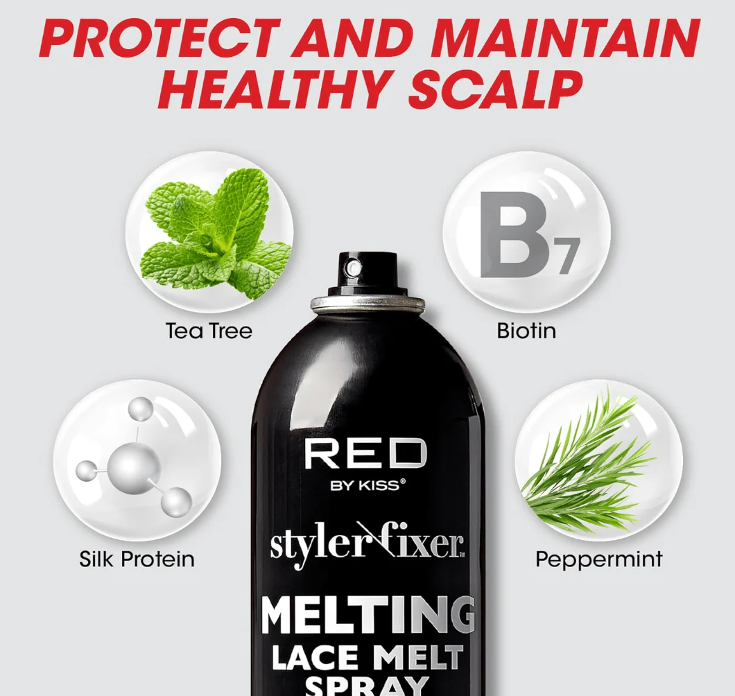 RED by Kiss Styler Fixer Melting Lace Spray β Ultimate Hold - Image 3