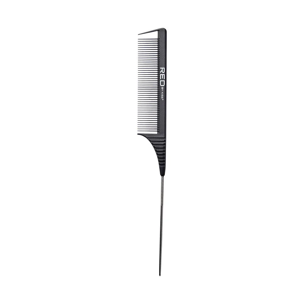 Red by Kiss Carbon Fiber Parting Pin Tail Comb RKCFPPTC - Image 4