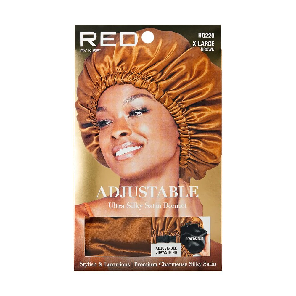Red by Kiss Adjustable Ultra Silky Satin Bonnet β X-Large
