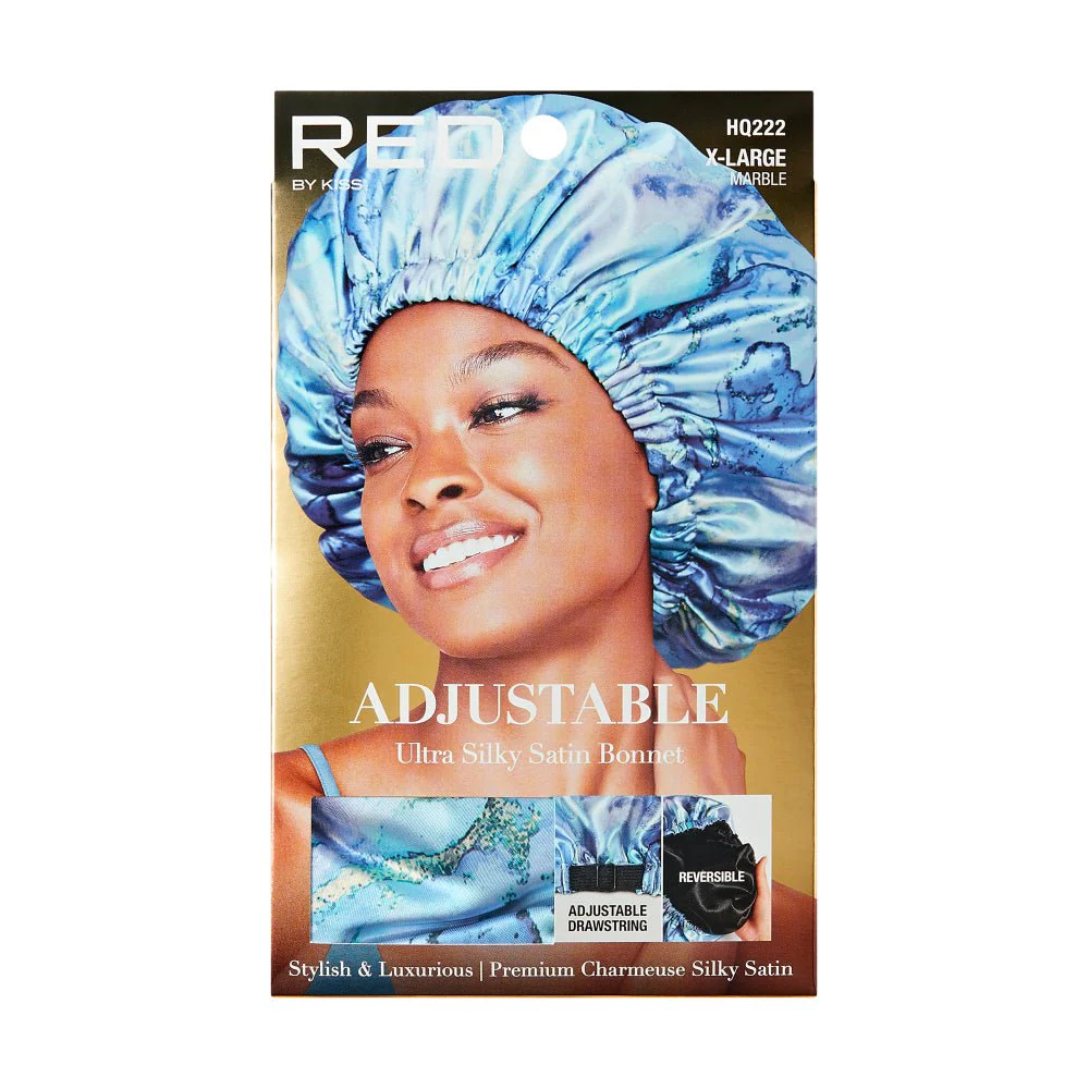 Red by Kiss Adjustable Ultra Silky Satin Bonnet β X-Large - Image 3