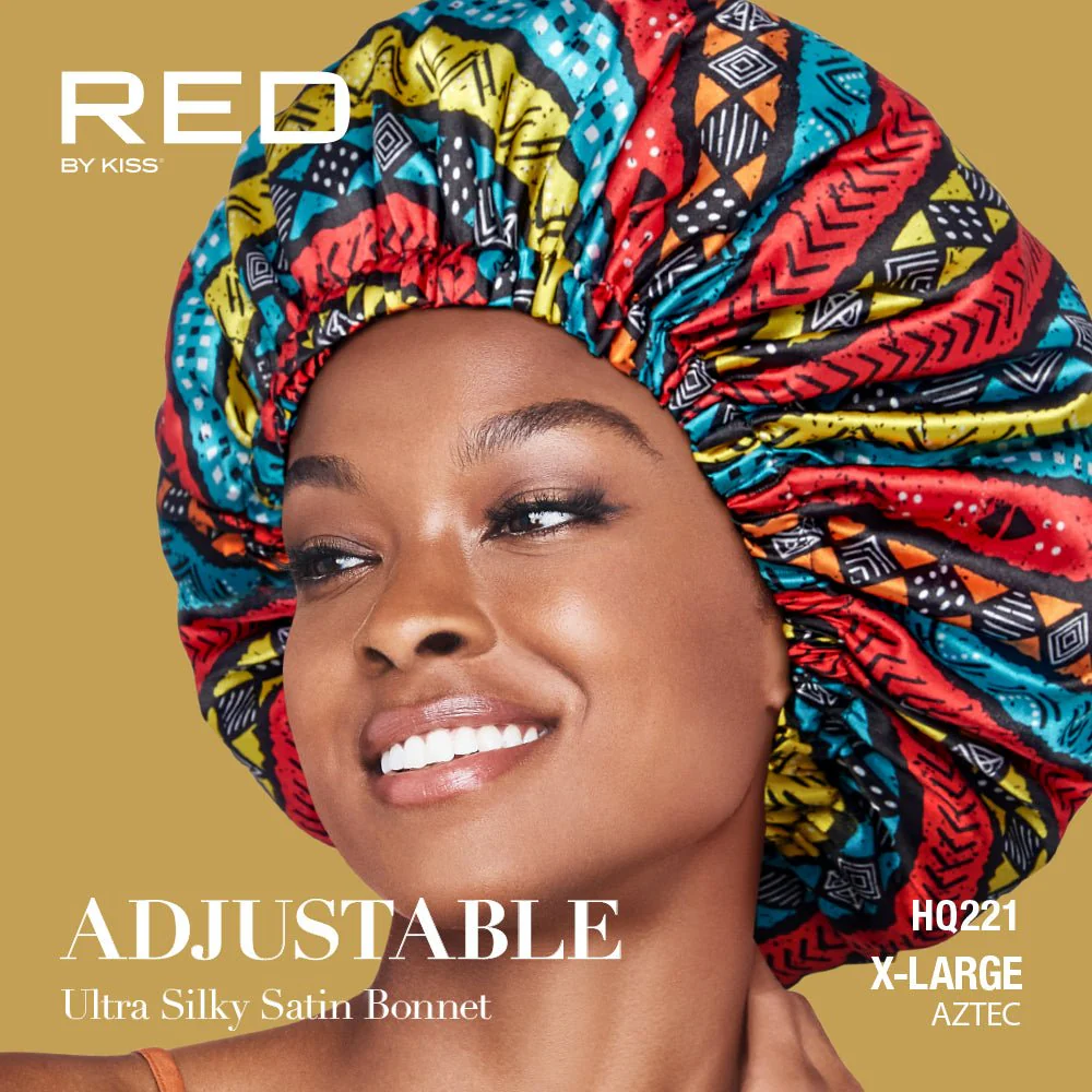 Red by Kiss Adjustable Ultra Silky Satin Bonnet β X-Large - Image 8
