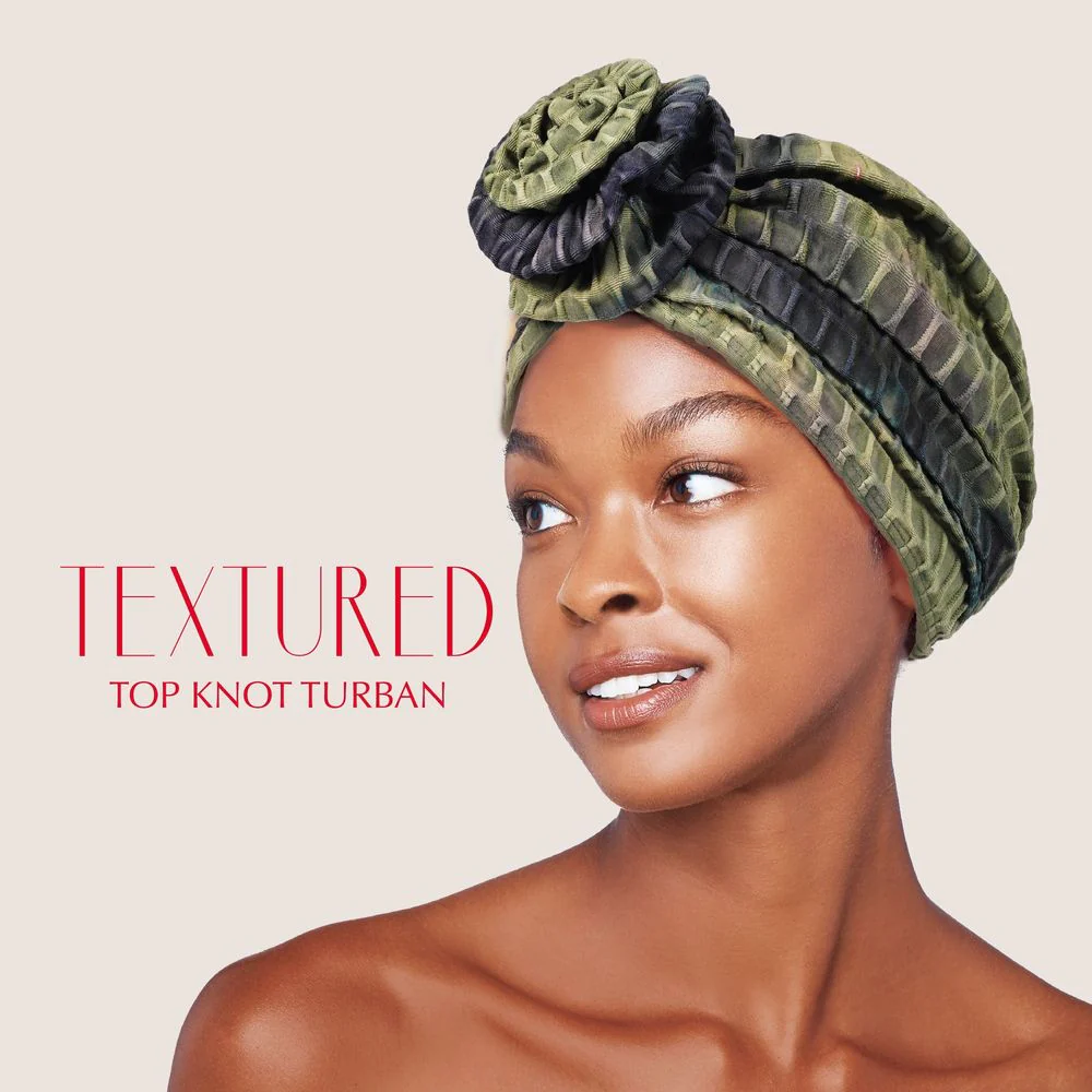 Red by Kiss – Textured Top Knot Turban - Image 13