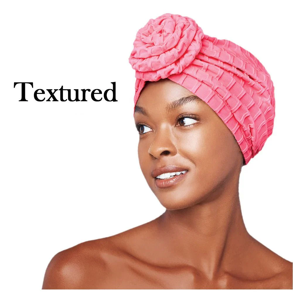 Red by Kiss – Textured Top Knot Turban - Image 16