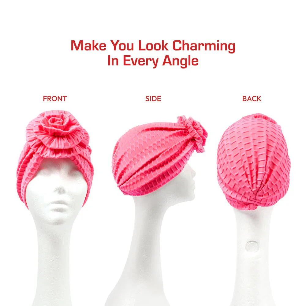 Red by Kiss – Textured Top Knot Turban - Image 17