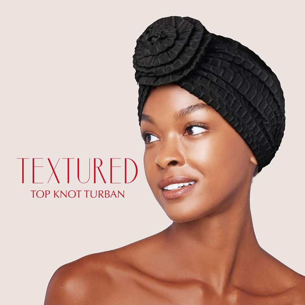Red by Kiss – Textured Top Knot Turban - Image 4