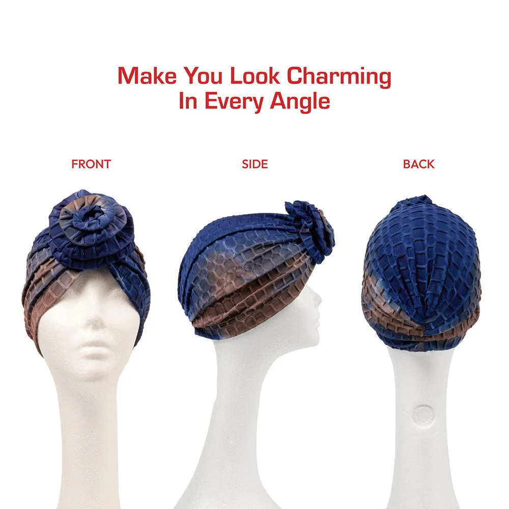 Red by Kiss – Textured Top Knot Turban - Image 9