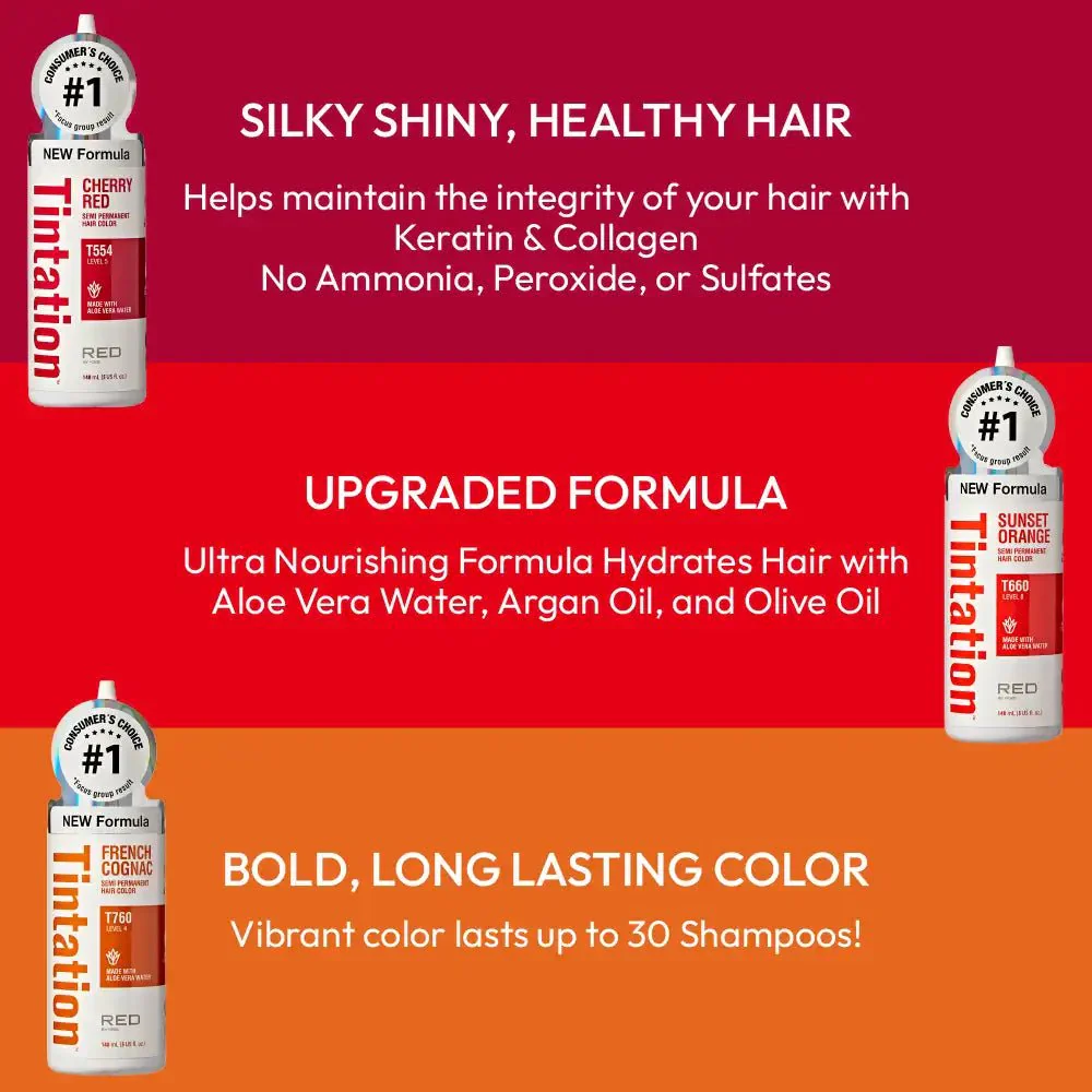 Red by Kiss ā Tintation Semi-Permanent Hair Color - Image 24