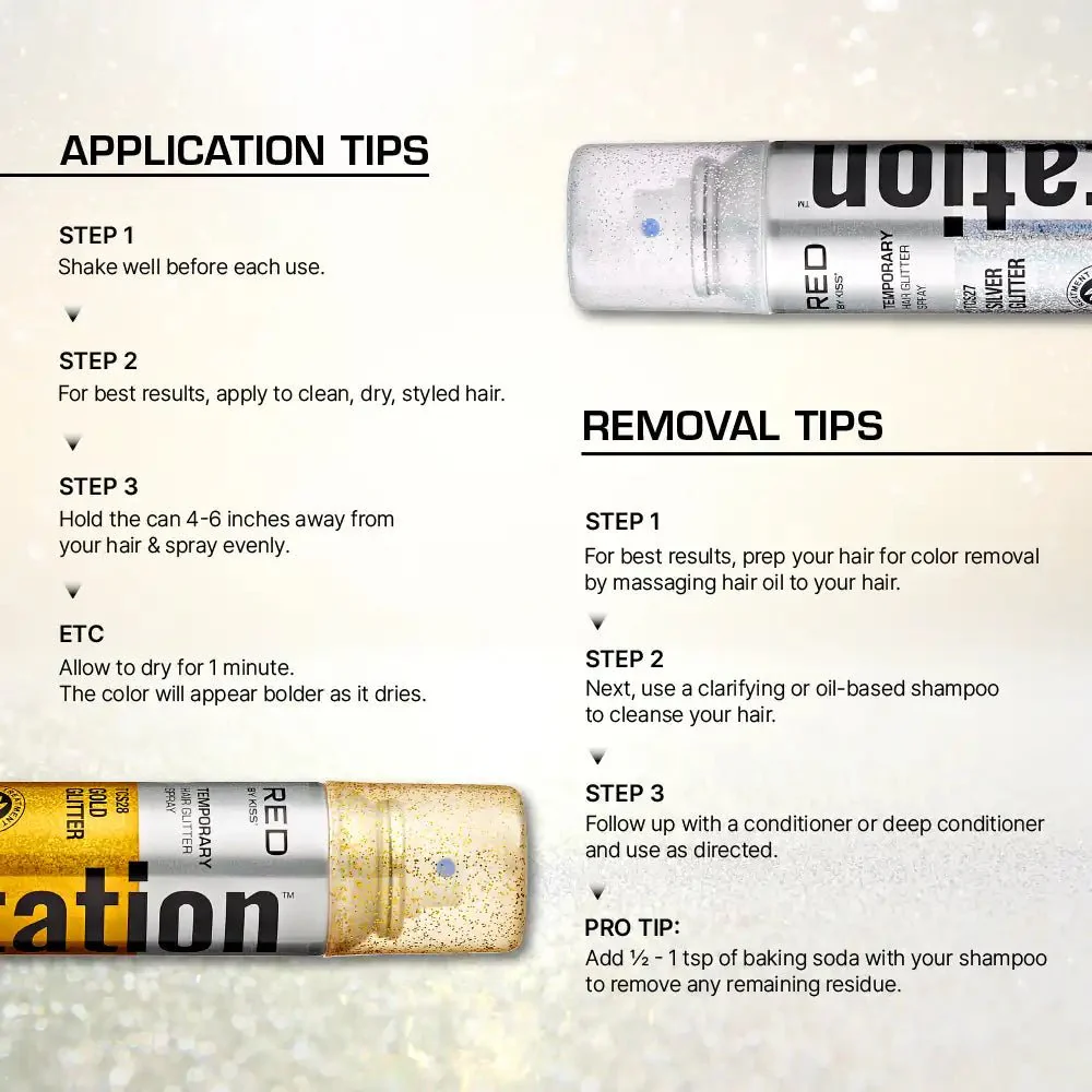 Red by Kiss Tintation Temporary Hair Color Spray - Image 10