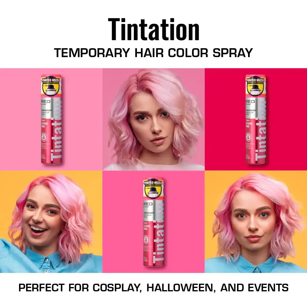 Red by Kiss Tintation Temporary Hair Color Spray – Vibrant Collection - Image 7