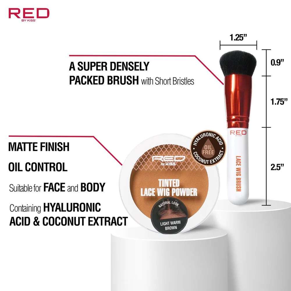 Red by Kiss Lace Wig Powder Brush - Image 3