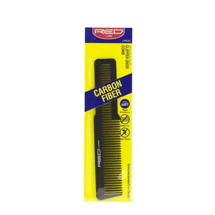 Red by Kiss Carbon Fiber Comb โ Anti-Static & Heat-Resistant