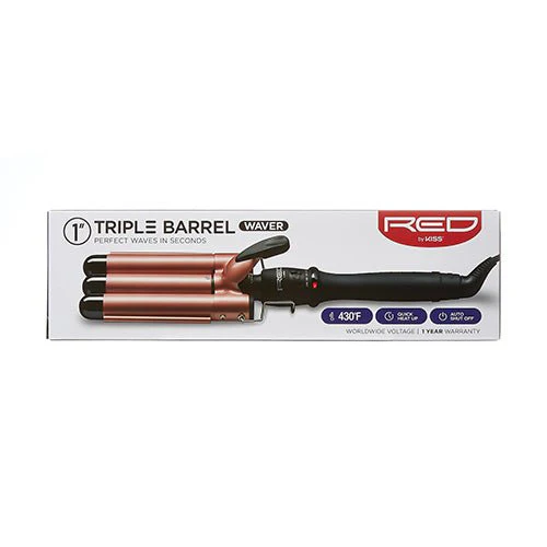 Red by Kiss Triple Barrel Hair Waver 1″