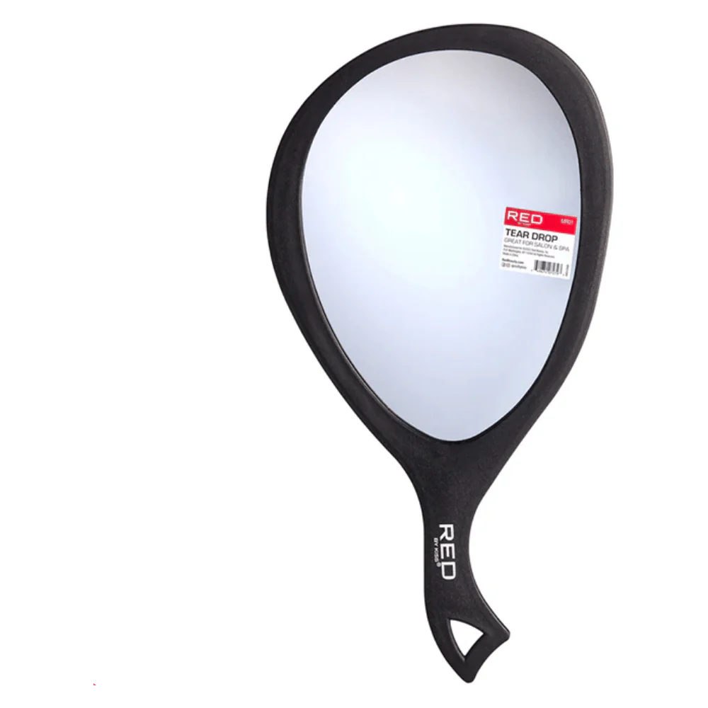 Red by Kiss Tear Drop Mirror ā Sleek, Handheld Styling Mirror