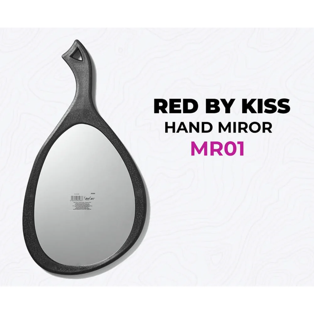 Red by Kiss Tear Drop Mirror ā Sleek, Handheld Styling Mirror - Image 2