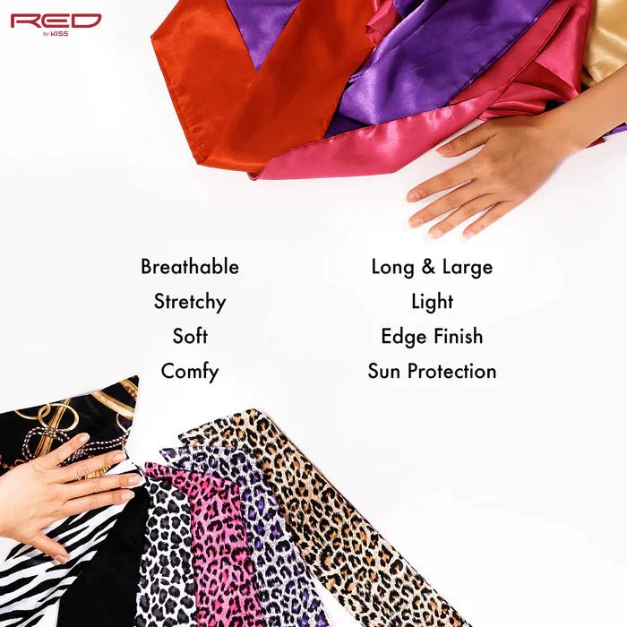 Red by Kiss Premium Satin Wrap Scarf - Image 2