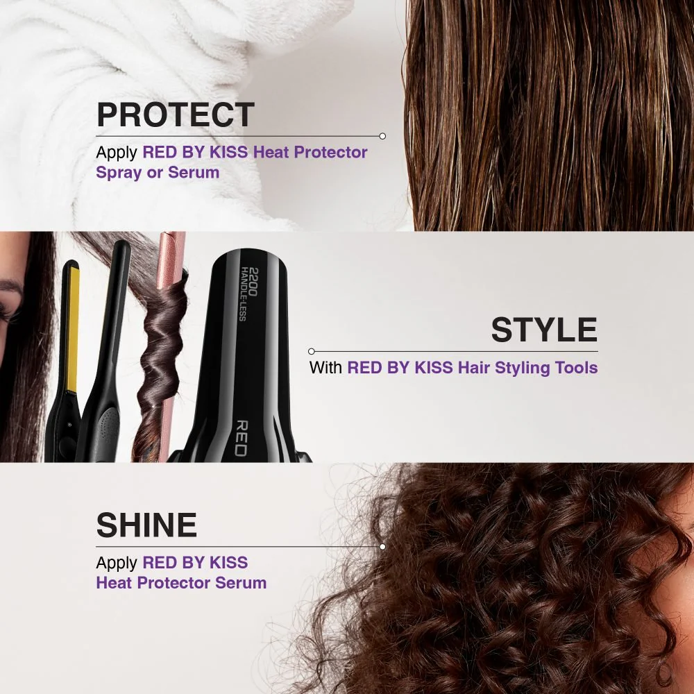 Red by Kiss Ultra Shine Heat Protector Oil Serum - Image 7