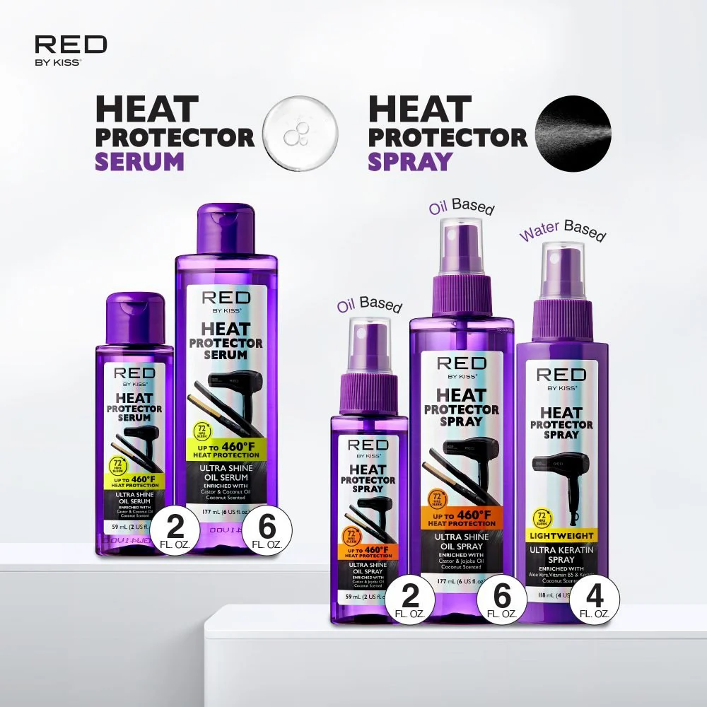 Red by Kiss Ultra Shine Heat Protector Oil Spray