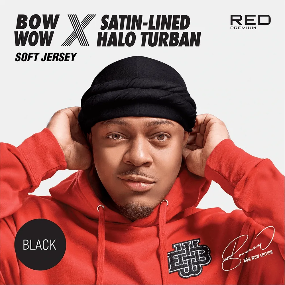 Red by Kiss Premium Bow Wow X Satin-Lined Halo Turban