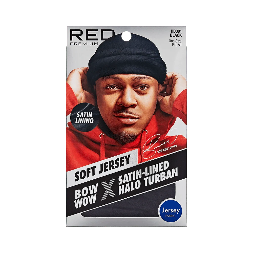 Red by Kiss Premium Bow Wow X Satin-Lined Halo Turban - Image 2