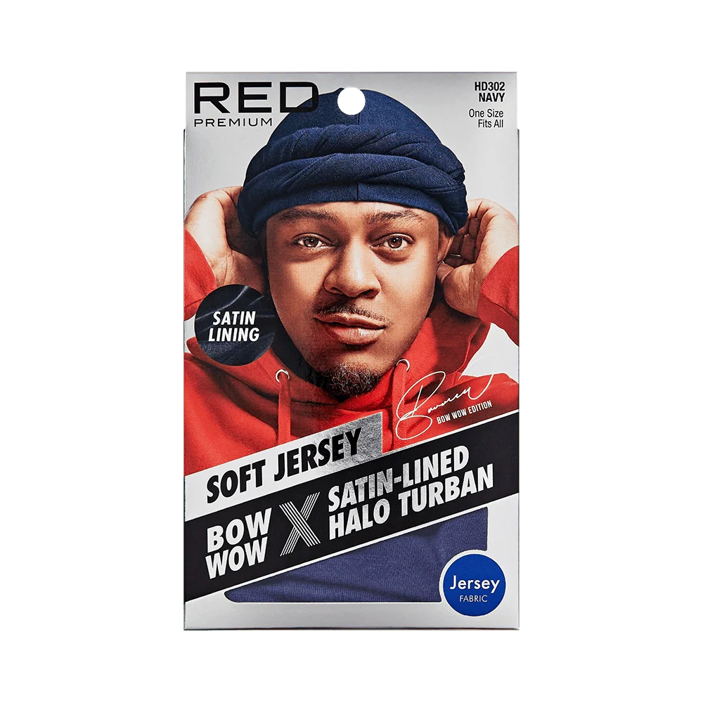 Red by Kiss Premium Bow Wow X Satin-Lined Halo Turban - Image 3