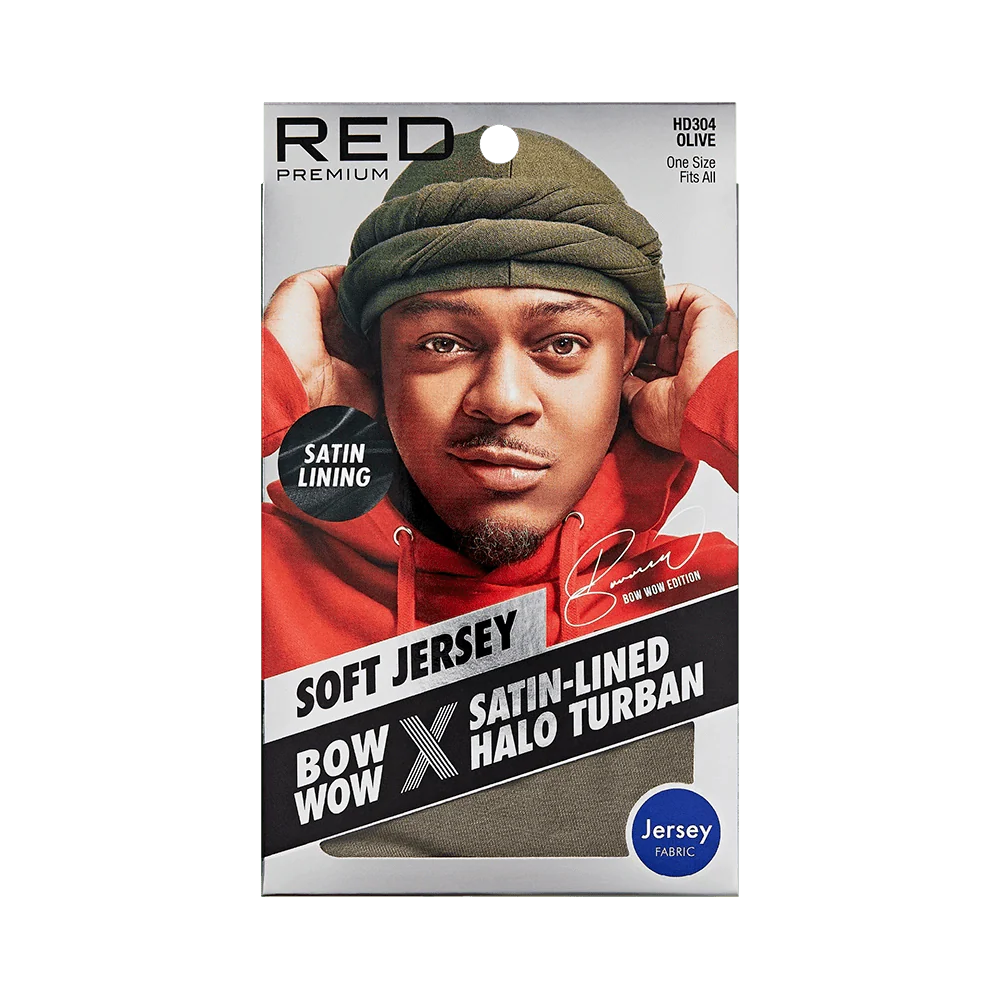 Red by Kiss Premium Bow Wow X Satin-Lined Halo Turban - Image 5