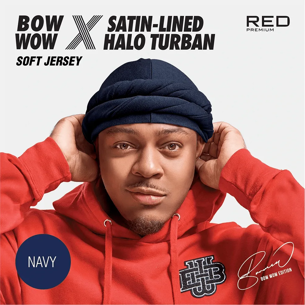 Red by Kiss Premium Bow Wow X Satin-Lined Halo Turban - Image 7