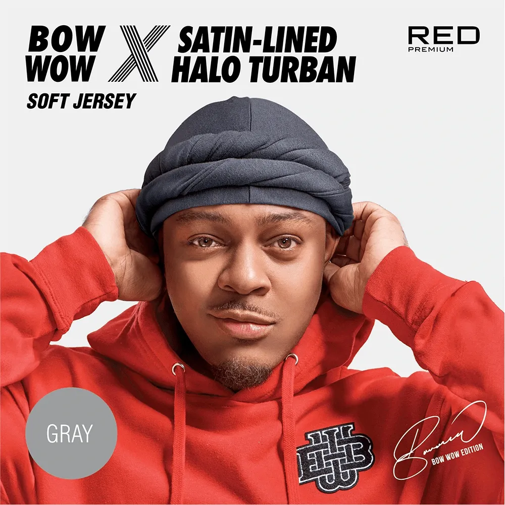 Red by Kiss Premium Bow Wow X Satin-Lined Halo Turban - Image 8