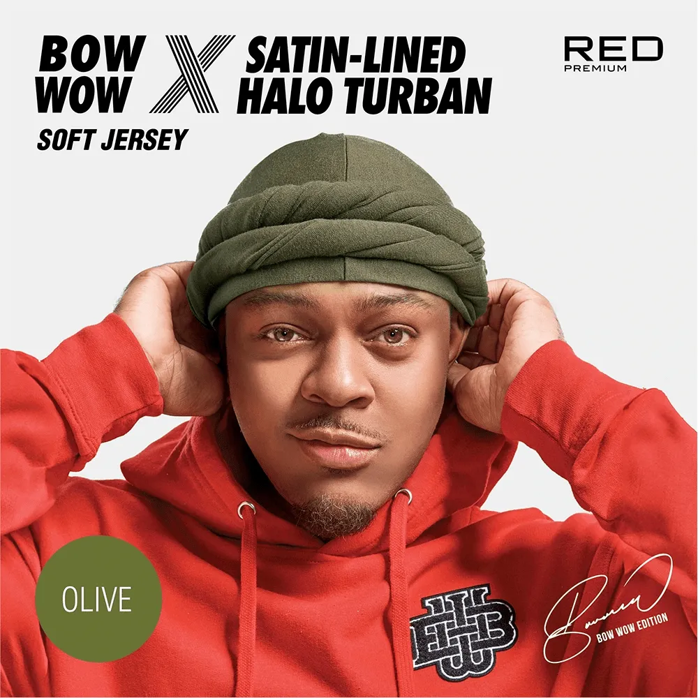 Red by Kiss Premium Bow Wow X Satin-Lined Halo Turban - Image 9