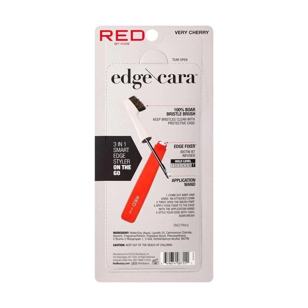 Red by Kiss Very Cherry Edge Brush + Edge Fixer - Image 4