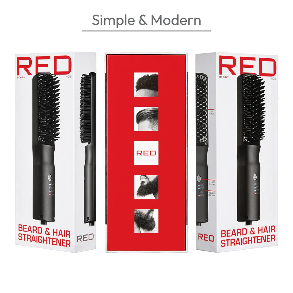 Red by Kiss Beard & Hair Straightener