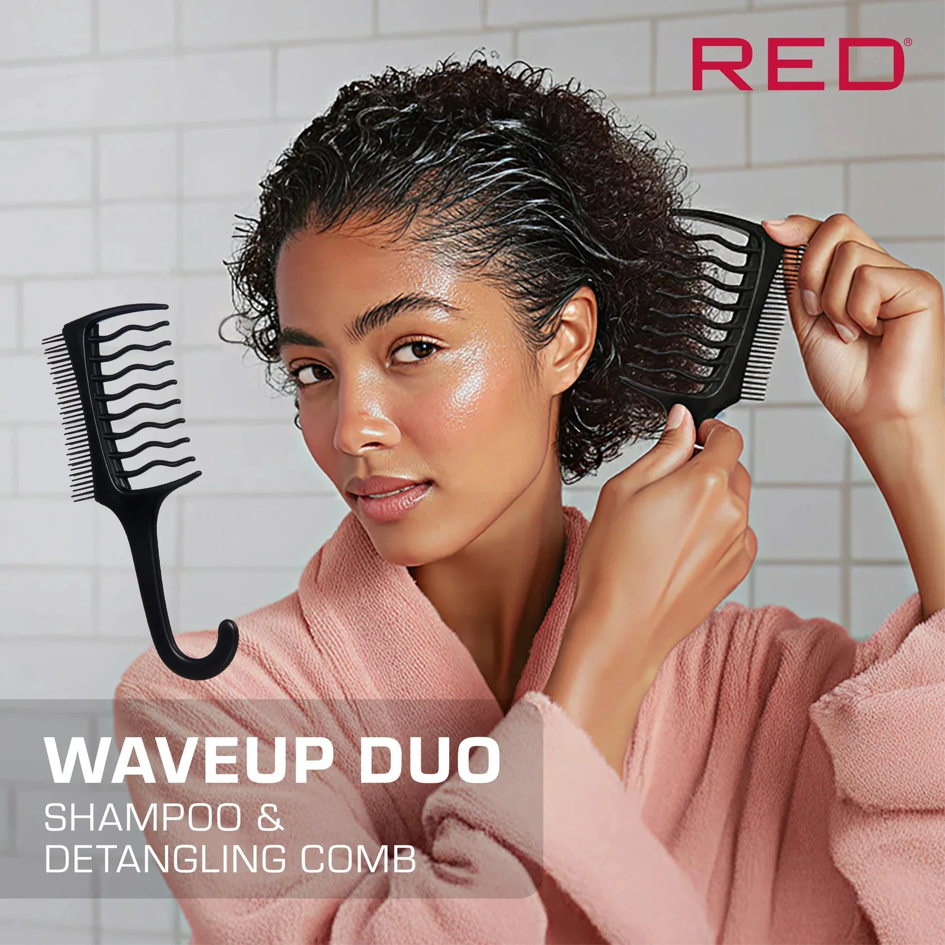 Red By Kiss Waveup Duo Comb - Image 3