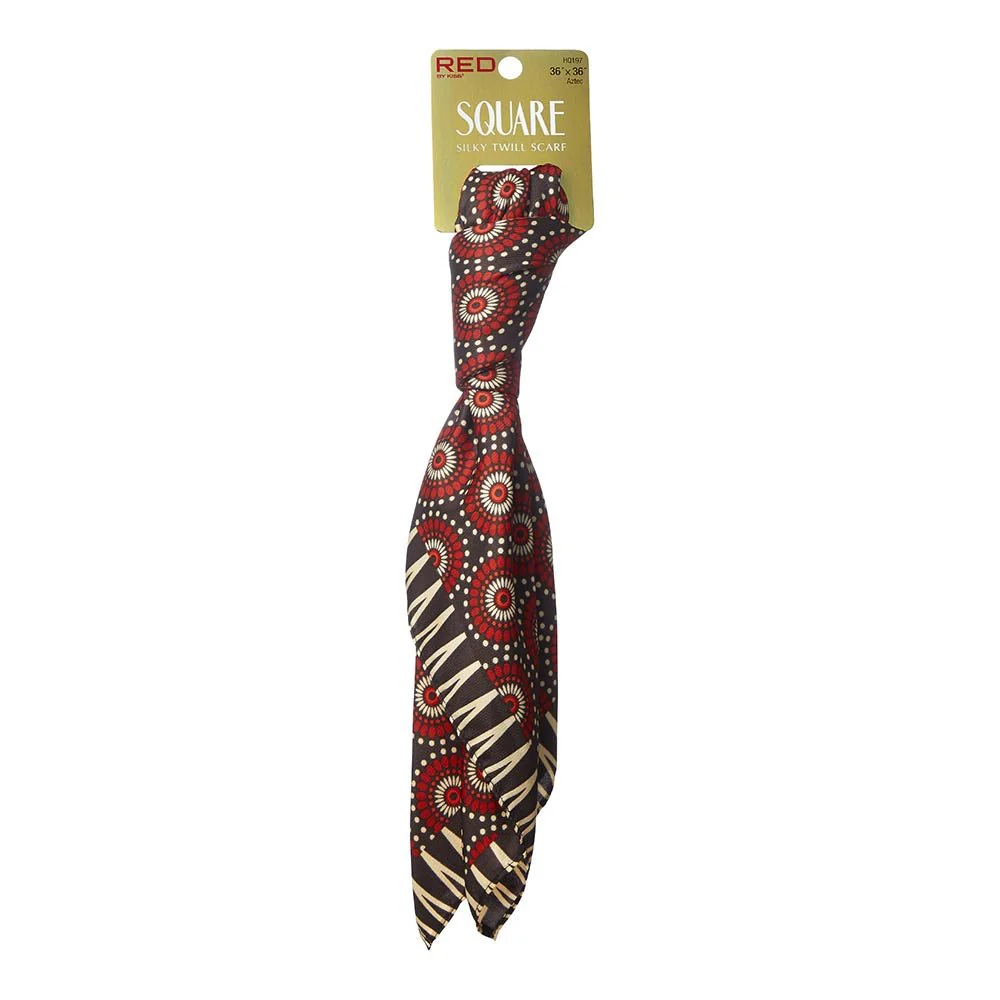 Red by Kiss Square Silky Twill Scarf 36x36 - Image 7