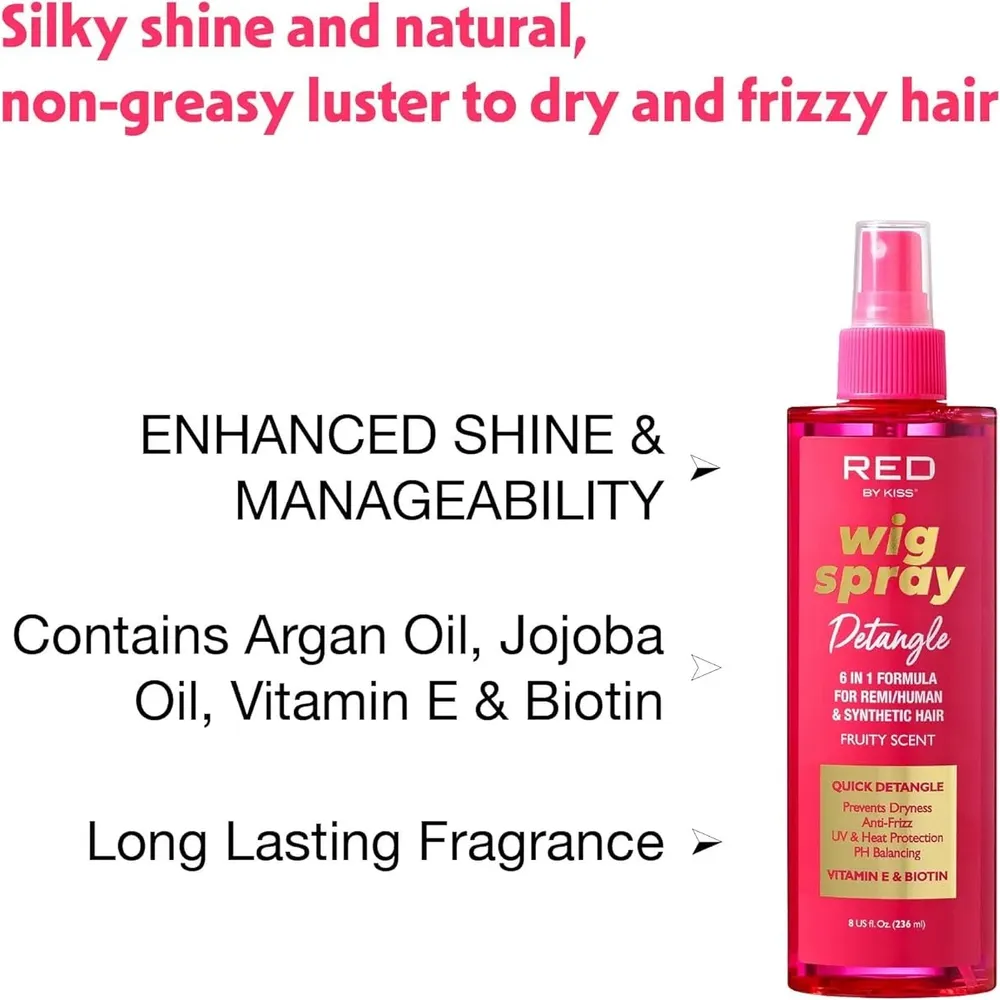 Red by Kiss Wig Spray โ Extra Shine โ 8 oz - Image 6