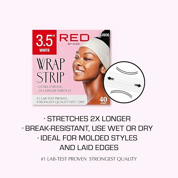 Red by Kiss Wrap Strips White – 40 pcs - Image 3