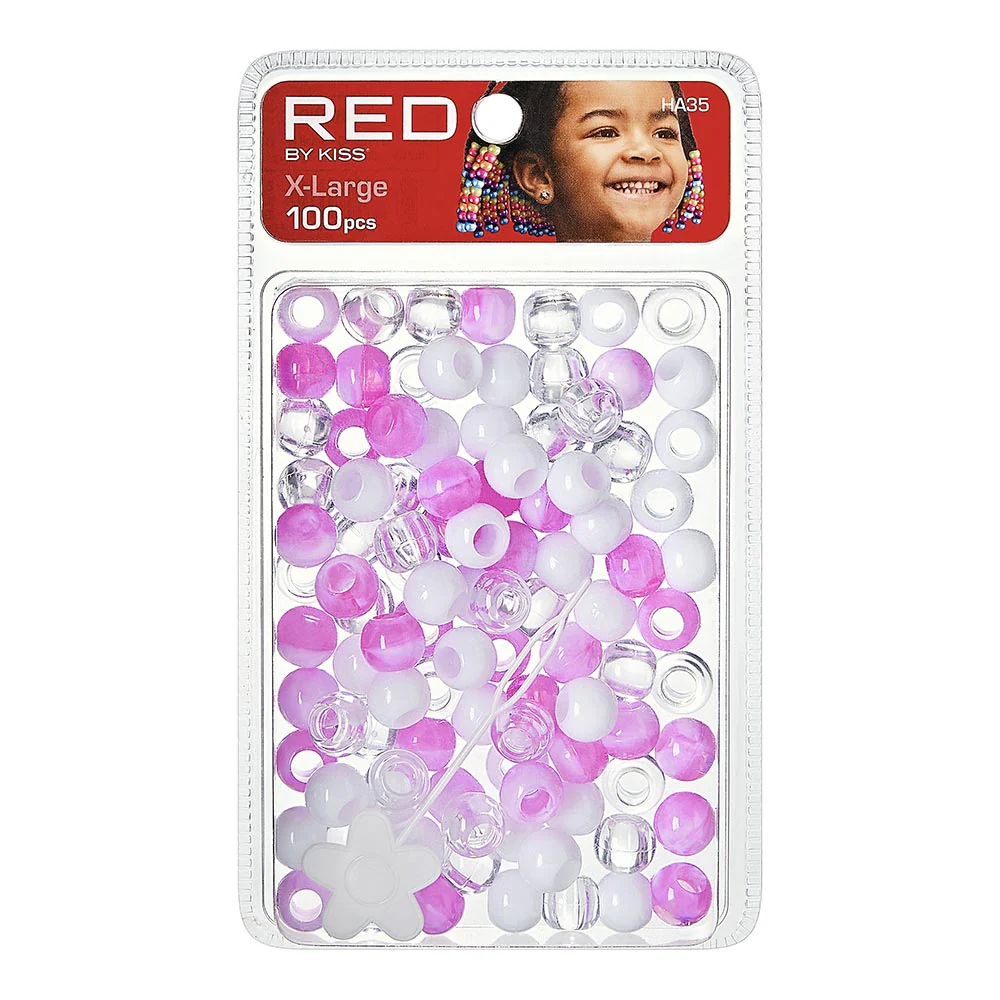 Red by Kiss X-Large Hair Beads 100pcs - Image 10