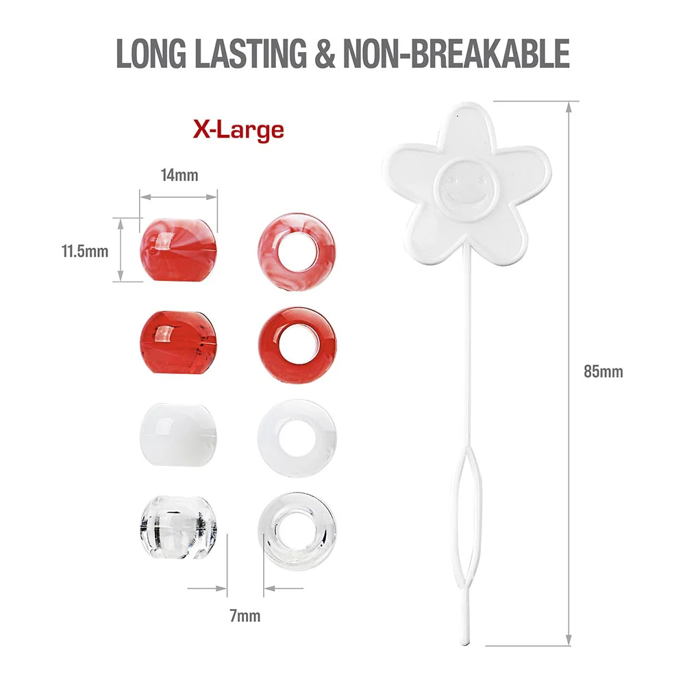 Red by Kiss X-Large Hair Beads 100pcs - Image 11