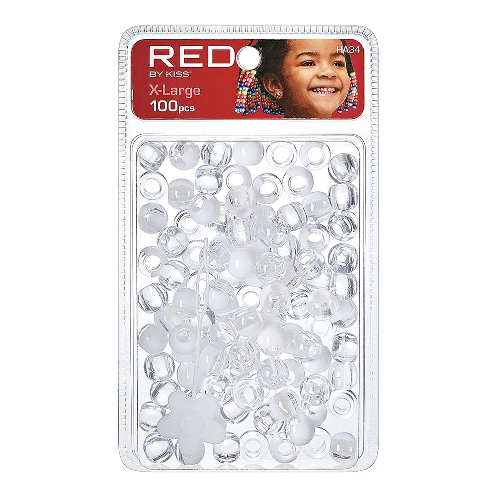Red by Kiss X-Large Hair Beads 100pcs - Image 8